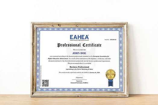 Certification of Professionals
