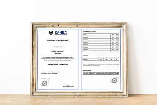 Program Accreditation Certificate